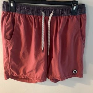 Vuori Mens Kore Shorts. Size medium. Red salmon color. Great condition.